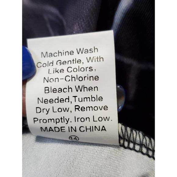 SHEIN Women's Black Cotton Mock Neck Long Sleeve Knee Length Dress Size Medium - Picture 9 of 10